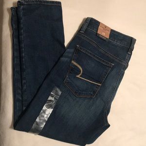 American eagle high rise jeggings crop
